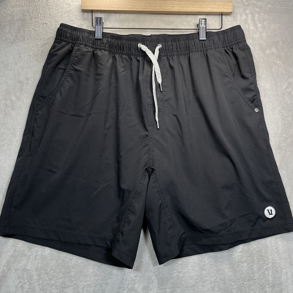 Vuori Kore Short Mens 2XL Lined Black Athletic Drawstring Elastic Outdoor